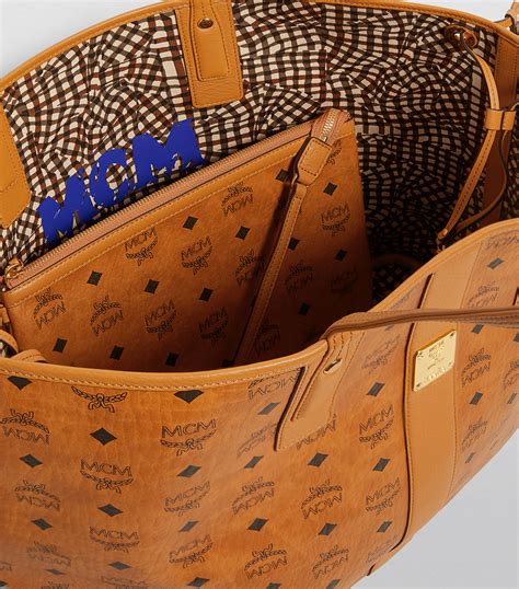 replica mcm tote bags|inside of mcm bag.